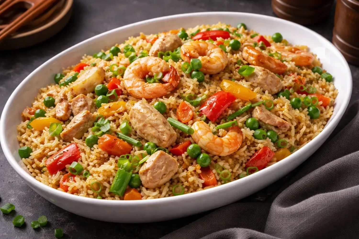 Basmati Mixed Fried Rice (Indo-Chinese Style)